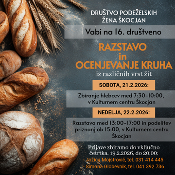 Vabilo ocenjevanje kruha 2026